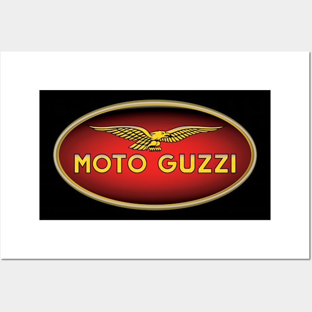 Moto Guzzi Classic (visit:  fmDisegno.redbubble.com for full range) Wall Art by fmDisegno